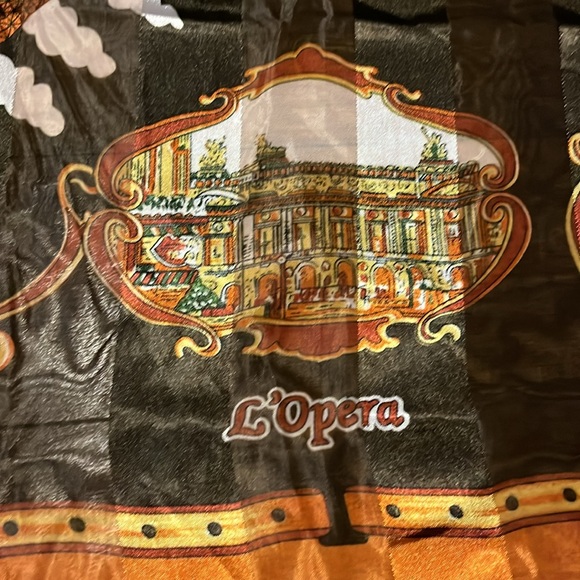 J. Mico Sancho SOUVENIR DE PARIS Vintage Scarf 36x38 - Picture 6 of 12